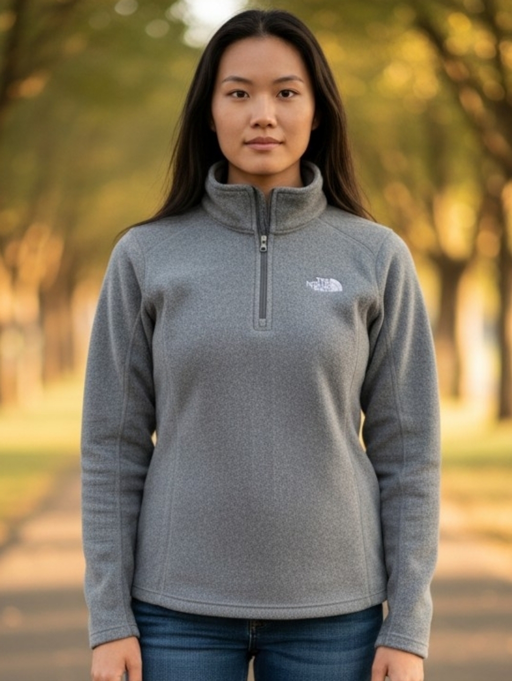 The North Face Women's Gray Fleece Small #SW7
